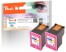 318816 - Peach Double Pack tête d'impression couleur, compatible avec HP No. 301XL c*2, D8J46AE
