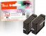 319388 - Peach Twink Pack XL cartouche d'encre noire, compatible avec Canon PGI-2500XLBK*2, 9254B001